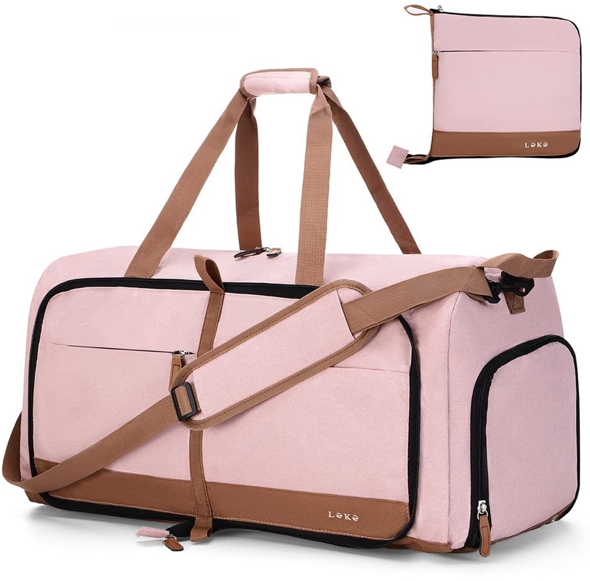 Omgoods- Reistas 80L - Opvouwbare Weekendtas - Sporttas met Schoenenvak - Waterdichte Handbagage - Lichtgewicht - Veelzijdig Gebruik - Duffelbag