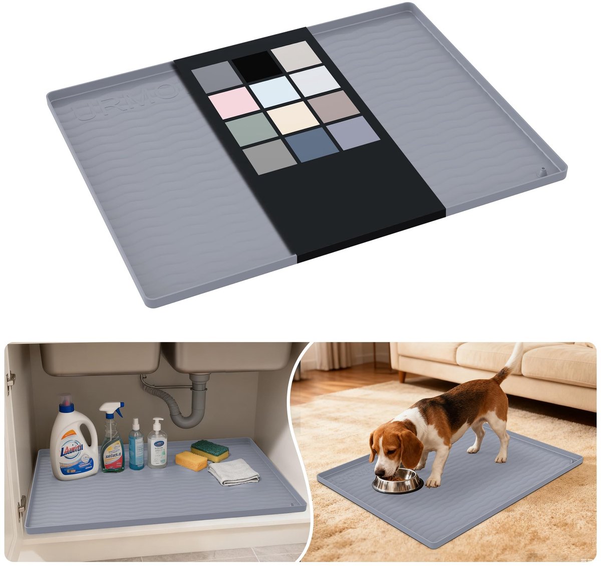 Omgoods - Waterdichte Silicone Mat voor Onder de Wastafel 48 x 63 cm