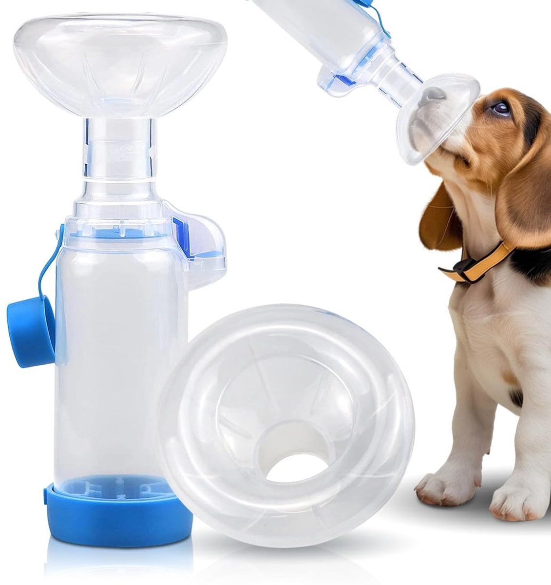 Omgoods - Inhalator Spacer voor Huisdieren met 2 Maskers