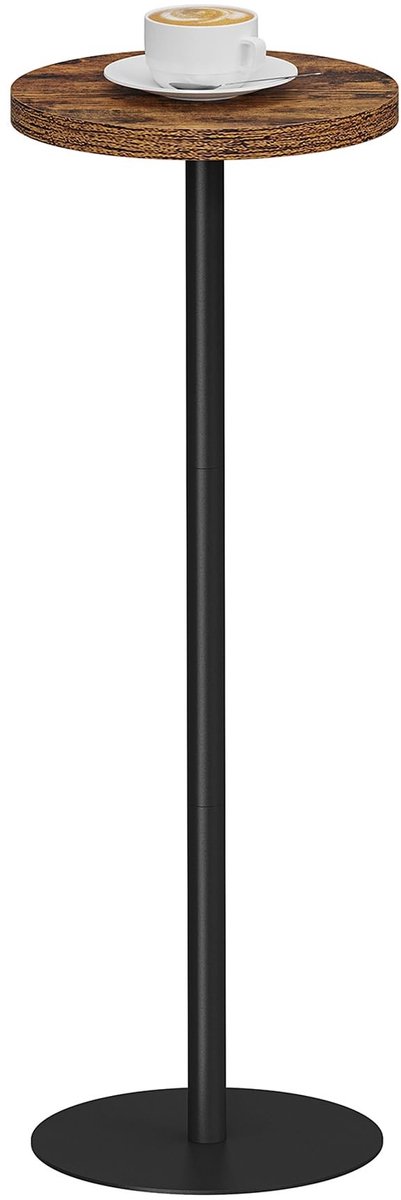 Omgoods - Hoog Ronde Side Table voor Woonkamer, Bruin
