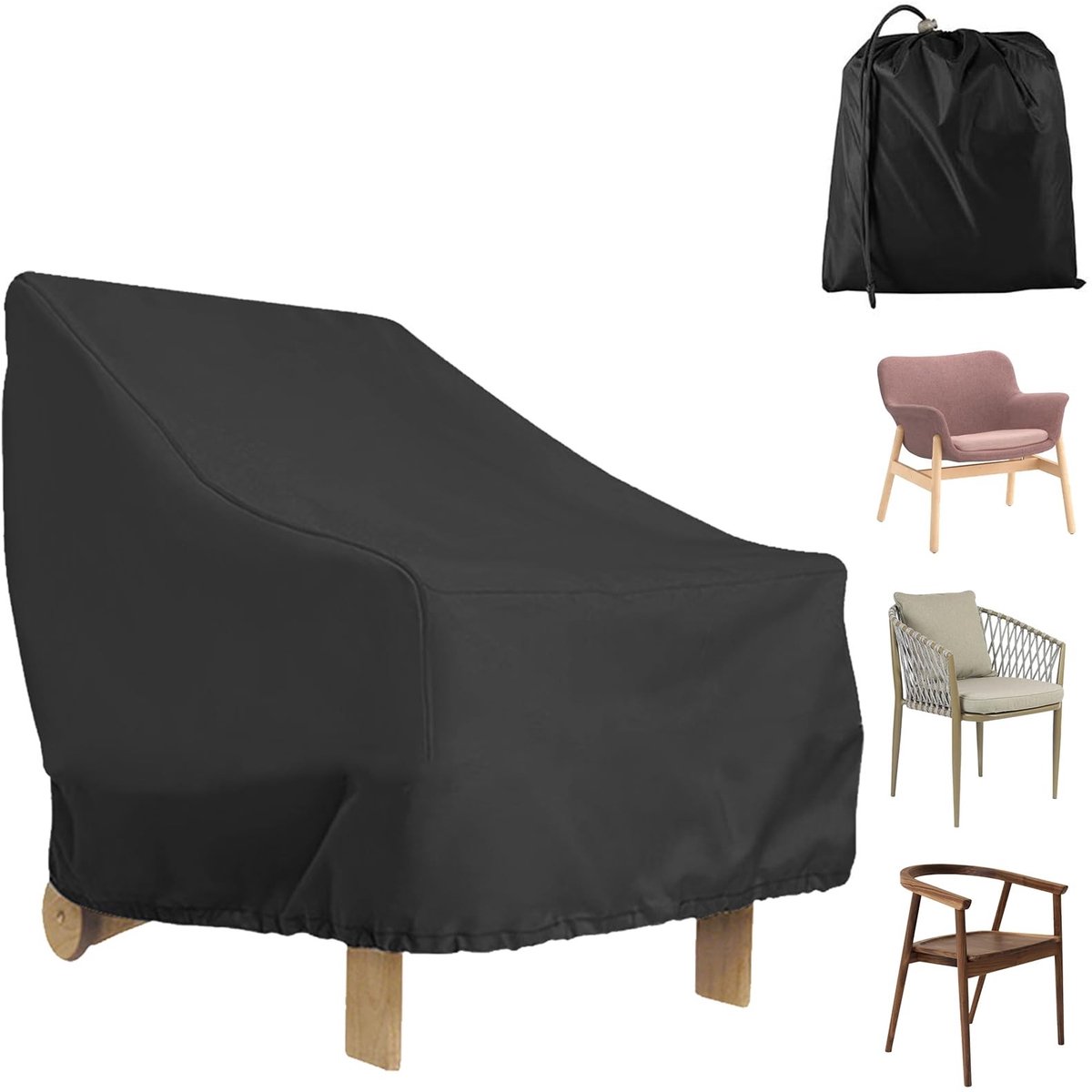 Omgoods - Tuinstoel Bescherming 80 x 85 x 91 cm - Waterdichte Oxford Bescherming