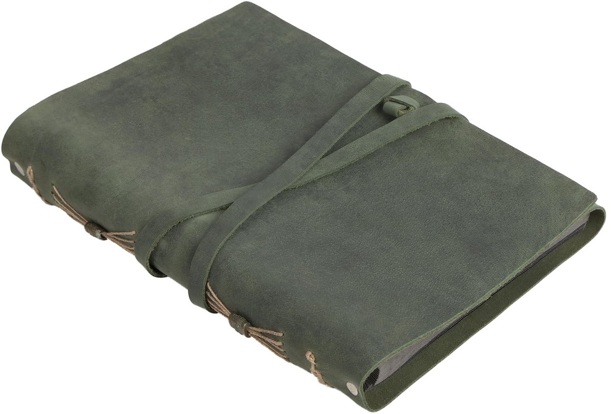 Omgoods - Groene Leren Fotoalbum met 60 Pagina's voor Herinneringen