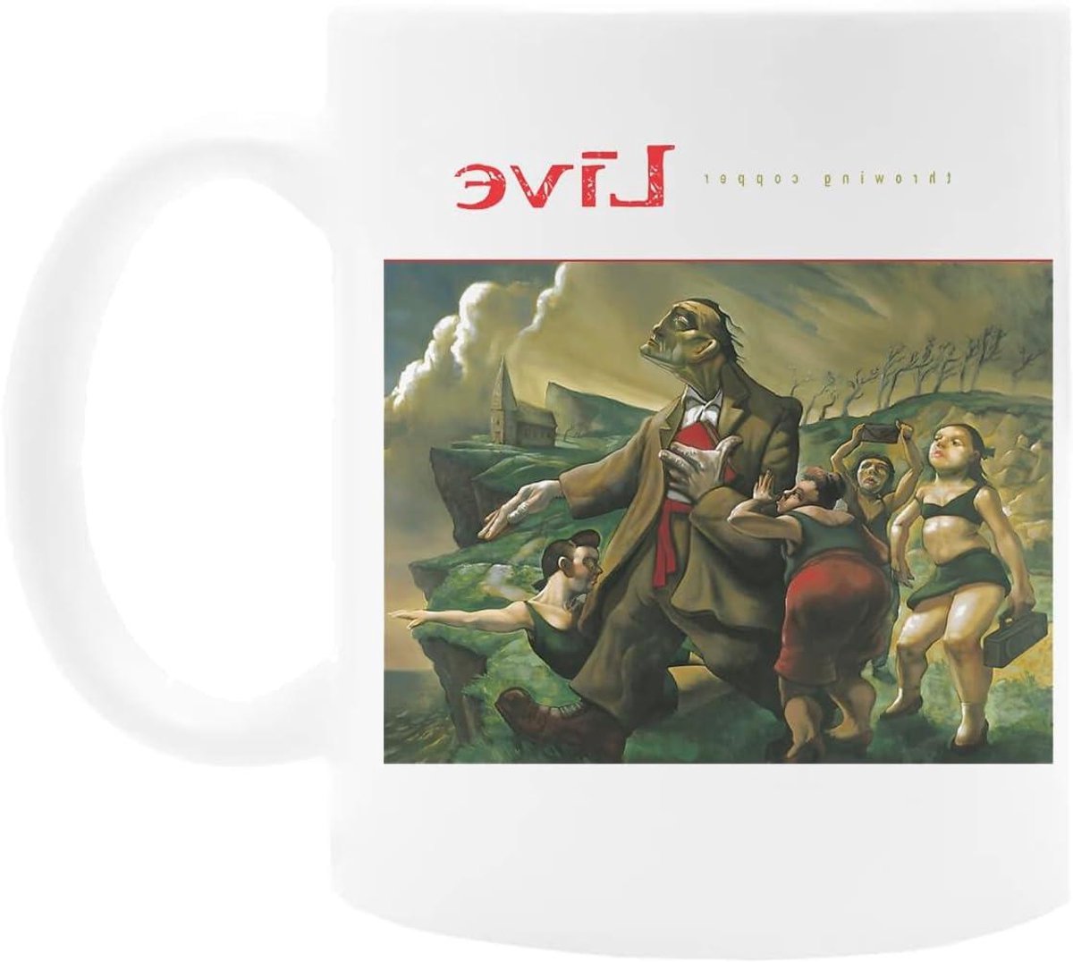 Koffiekop Mok - Drinkmok Keramiek - Warme Dranken - Superieure Print - 300 Milliliter - Wit