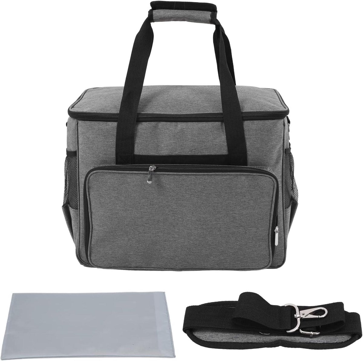 Naaimachine Tas - Draagtas Naaimachine - Naaimachine Opbergen - Grote Capaciteit - 45 x 35 x 24 cm - Grijs