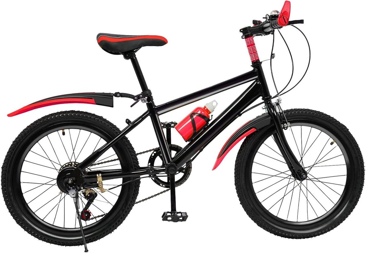 Kinderfiets Mountainbike sfiets sfiets Buiten Fietsen Dubbele Schijfrem 20 Inch Groen Rood