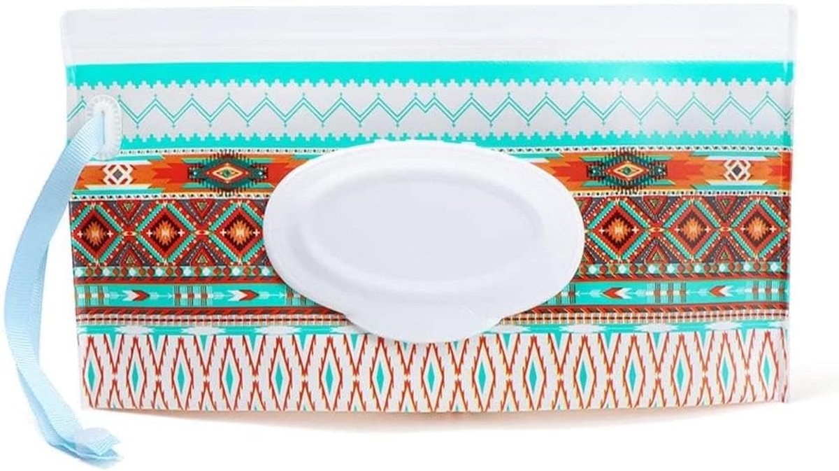 SnelShoppen - Tissue Box Baby Wet Wipe Pouch - Schattige Snap-Strap Herbruikbare Doekjeszak met Flip Cover - Handige Accessoire voor Kinderwagens - Ve