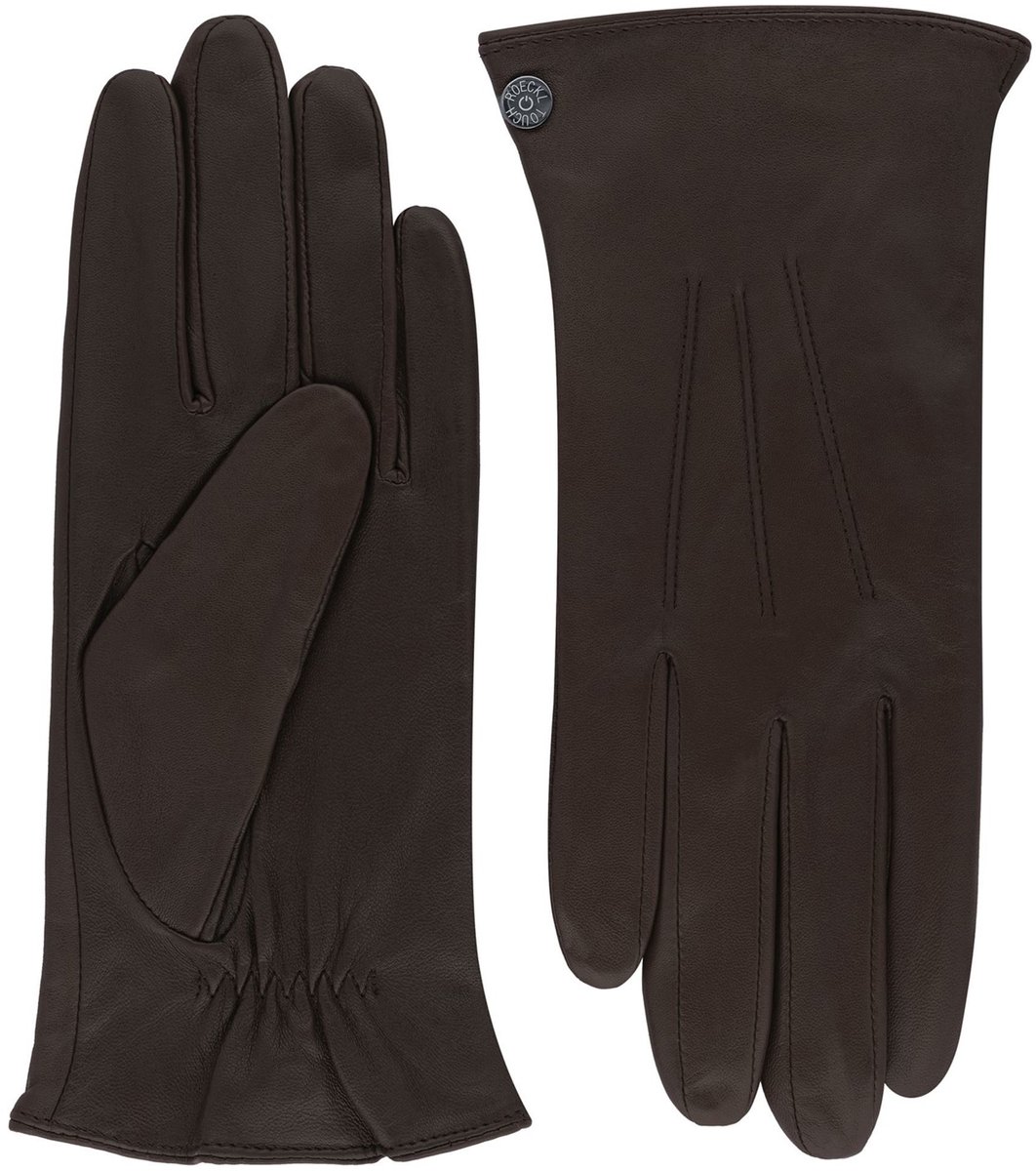 Roeckl Tallin Touch Leren Dames Handschoenen Maat 7,5 - Coffee