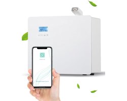 SnelShoppen - Mxmoonant Essentiële Olie Diffusers, Wandmontage, 3000 m³ Bereik, 1000 ml Olie Fles, Elektrisch, App Bediening, HVAC Aansluiting, Perfec