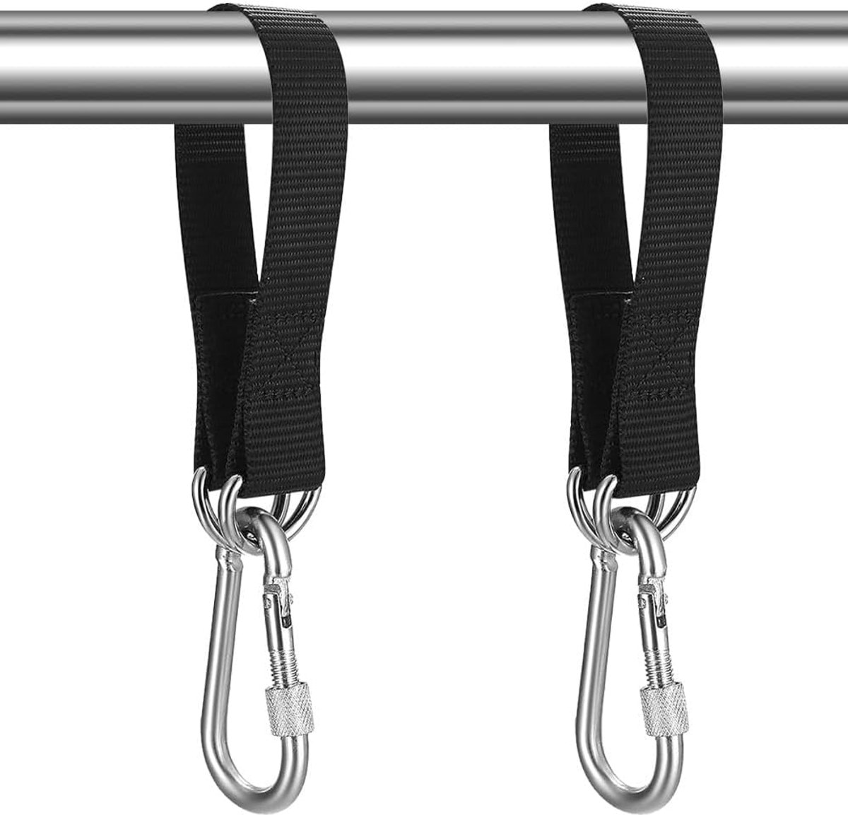 Swing Attachment 2-pack - hoogwaardig polyester - met karabijnhaken - ideaal voor hangstoelen - ShopVlot