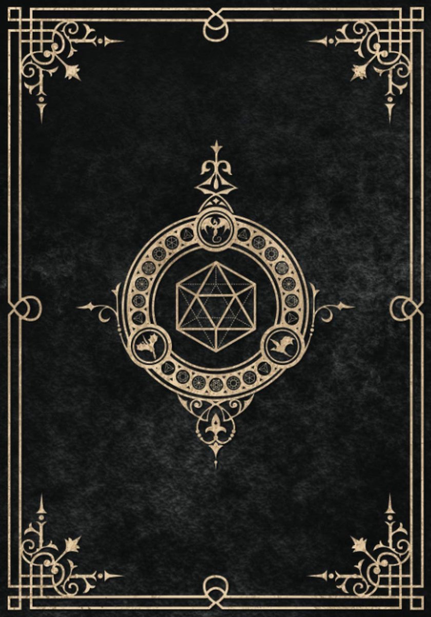 Journal: Five Detailed 5e Character Sheets, Lined And Graph Pages For Note-Taking, Spell Sheets And More (Graphite Black)