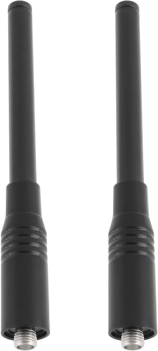 Telescopische Dual-band Antenne - Radio Antenne - Signaal Verbeteren - SMA Female Connector - 13-42 cm - Zwart