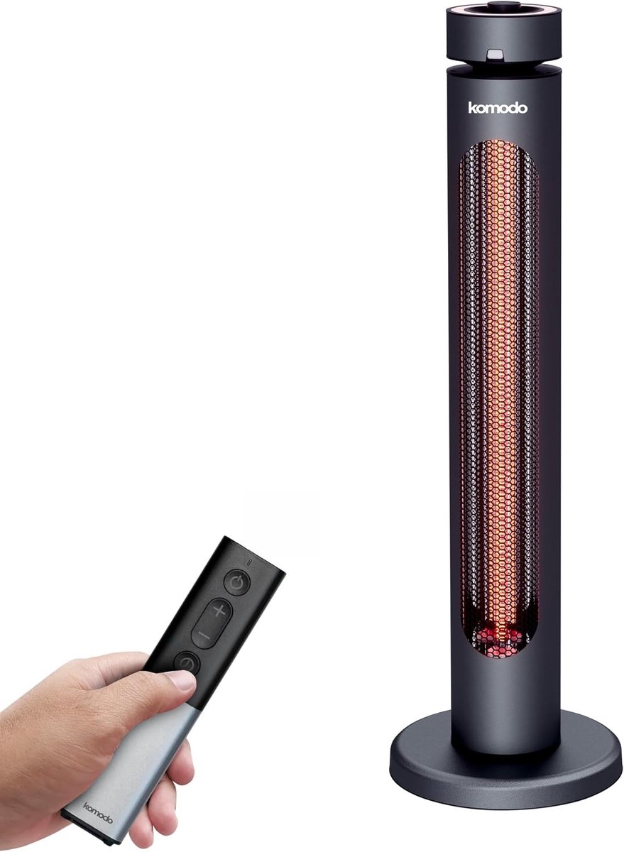 Terrasverwarmer 2000W - Elektrisch - 8 verwarmingsstanden - Snel aangename warmte - SnelShoppen