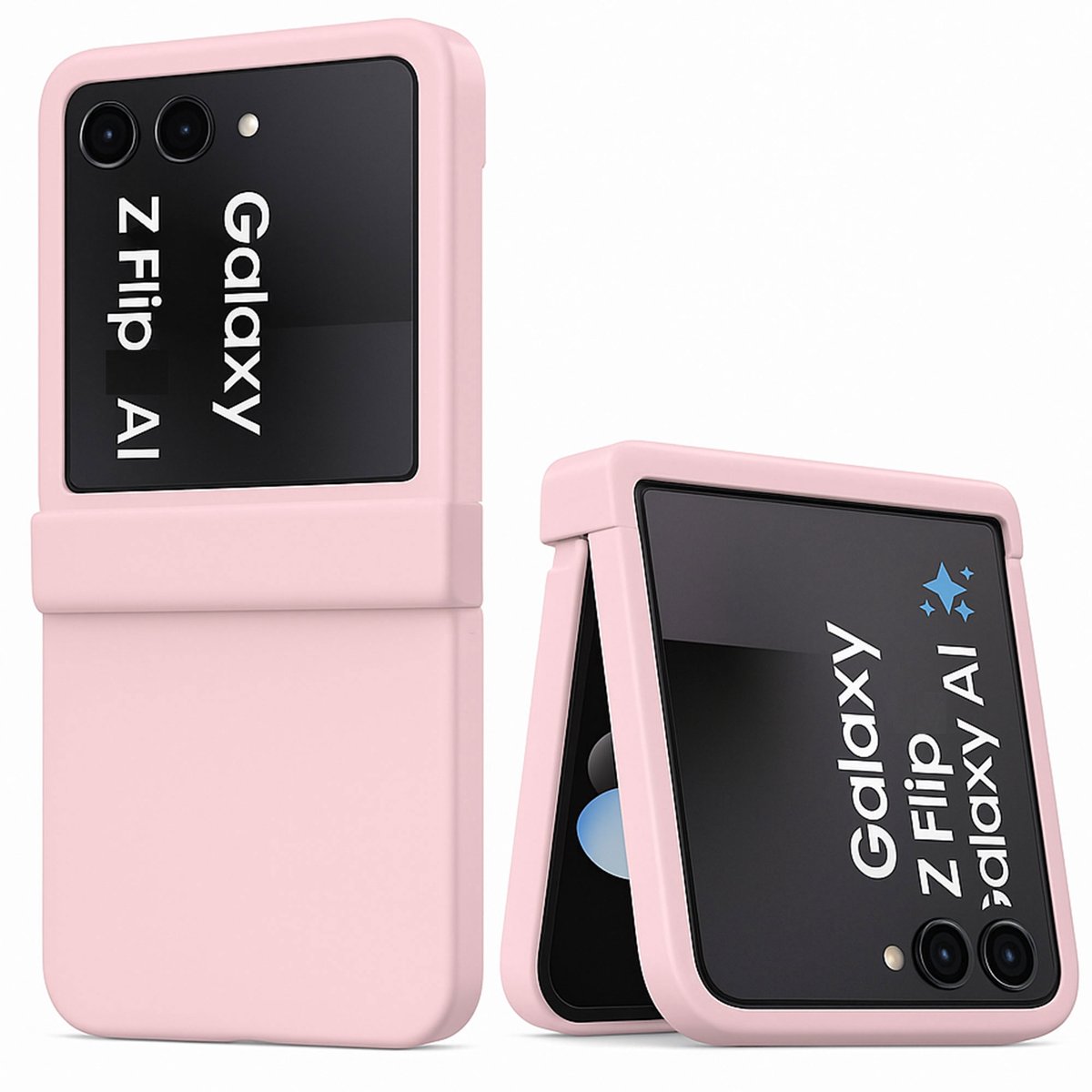 ChiGuard Hoesje Geschikt voor Samsung Galaxy Z Flip 8 - Hoesje - Back Cover Case - Rose