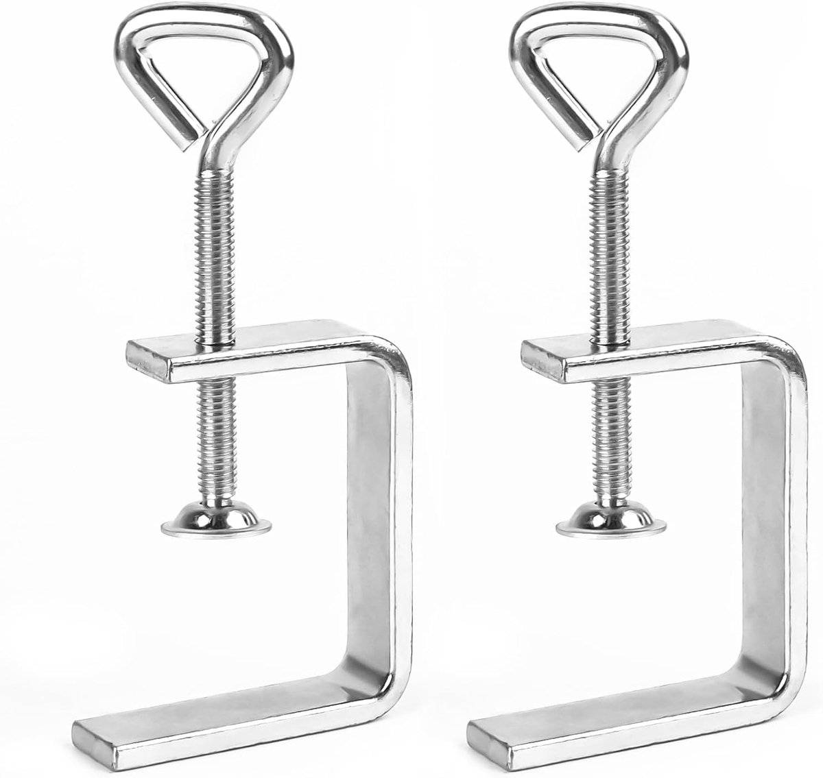 C-Clamp 2 Pieces Stainless Steel C-Clamps Screw Clamp Carrying Clamp Fixing Pliers Table Clamp Carrying Clamp Fixing - ShopVlot