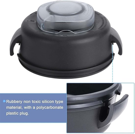SnelShoppen - Vitamix Deksel en Deksel voor Mixer, Accessoires en Vervangingsonderdelen voor 64Oz Hoge Profiel Mixers, Geschikt voor 5200, 5000, 6000 — afbeelding 4