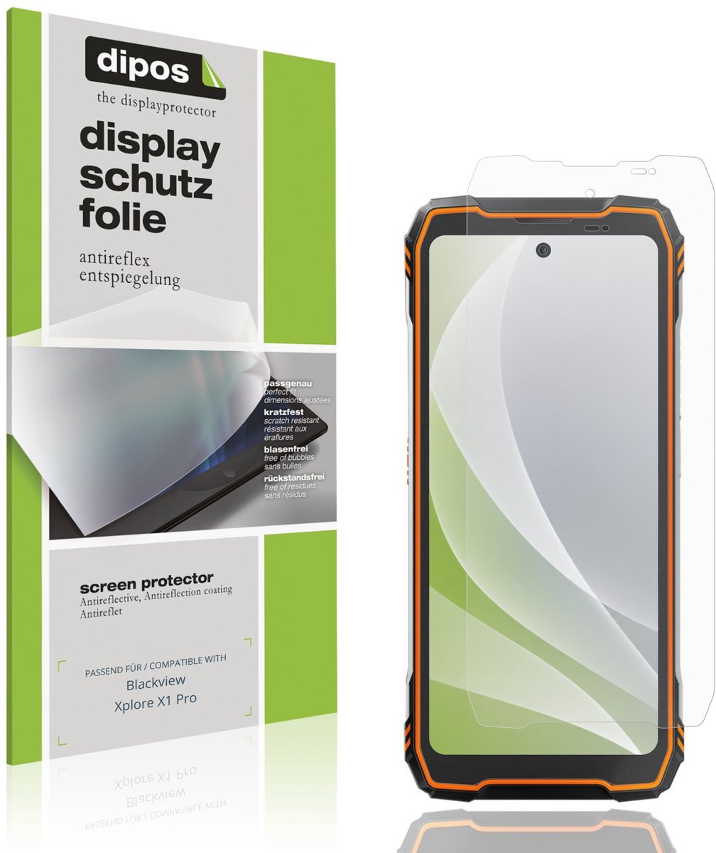 dipos – 4x Matte Beschermfolie geschikt voor Blackview Xplore X1 Pro | Krasbestendige & antireflecterende Screenprotector Ultra-Thin