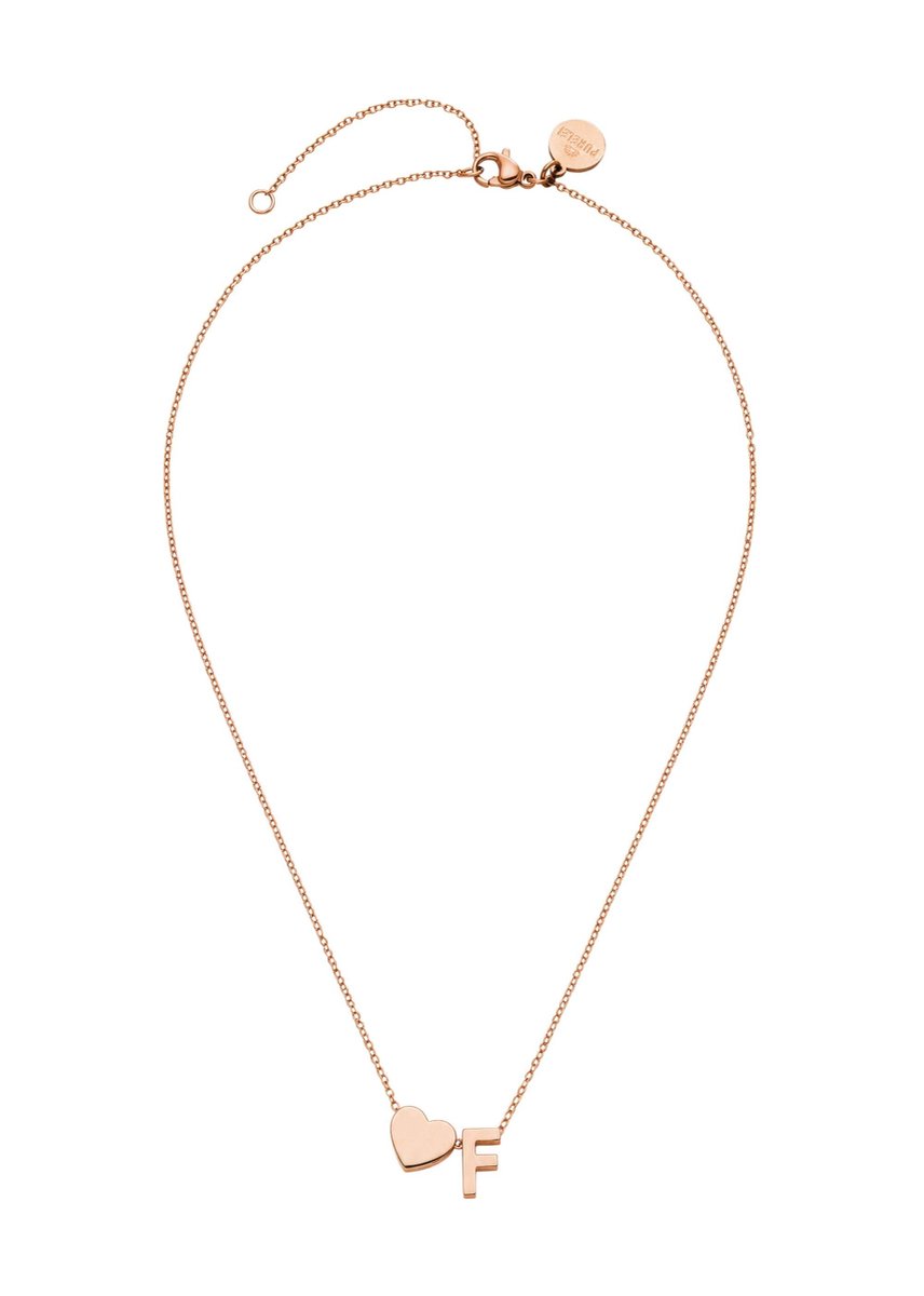PURELEI Ketting Letter Heart F