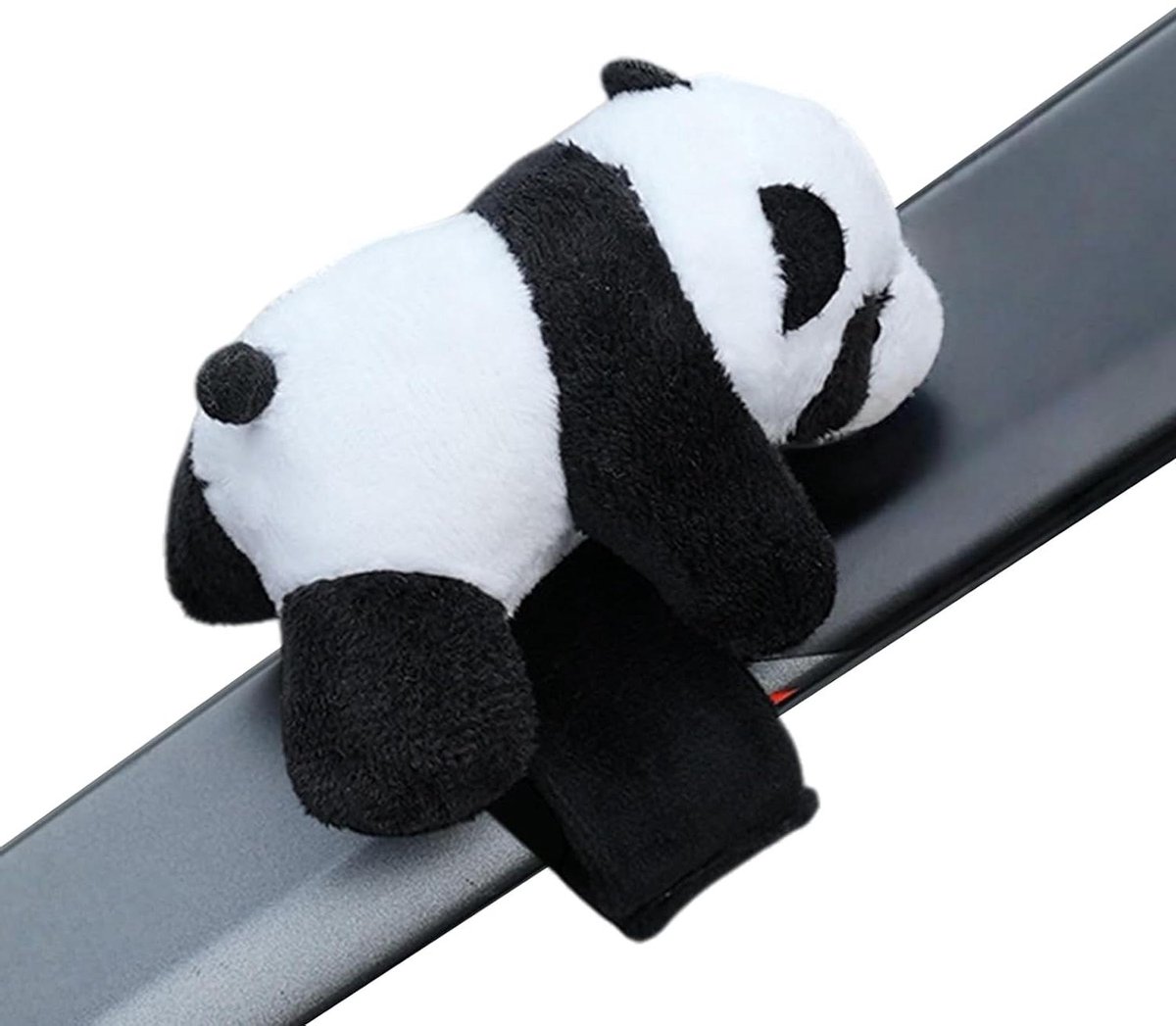 Fietsstuur Decoratie - Fietsornament Dier - Fietsritten Verfraaien - Verstelbare Universele Pasvorm - 15 x 12 x 8 cm - Panda