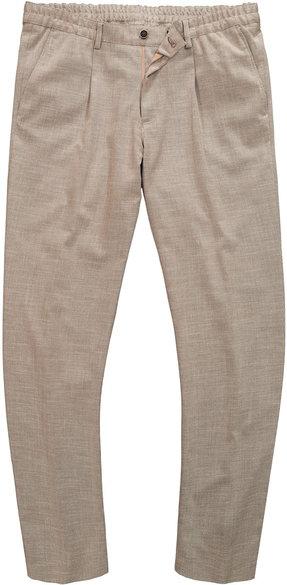 JP 1880 - Heren - Broek Bamboo mix & match FLEXNAMIC® business - Zand - Maat 72