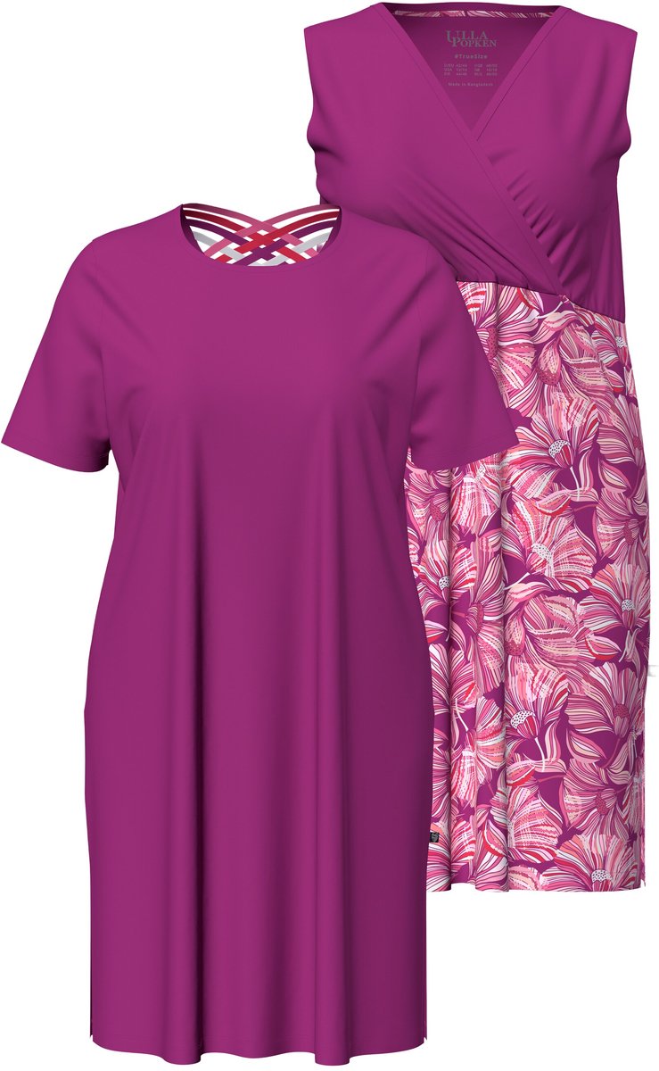 Ulla Popken Dames - Bigshirt - Bes - Maat 50+