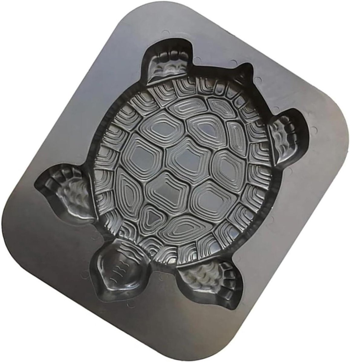 Bestratingsvorm Tuinpad - Betonmal Stapsteen - Tuinpad Aanleggen - Herbruikbare Plastic Mal - 40 x 34 cm - Zwart