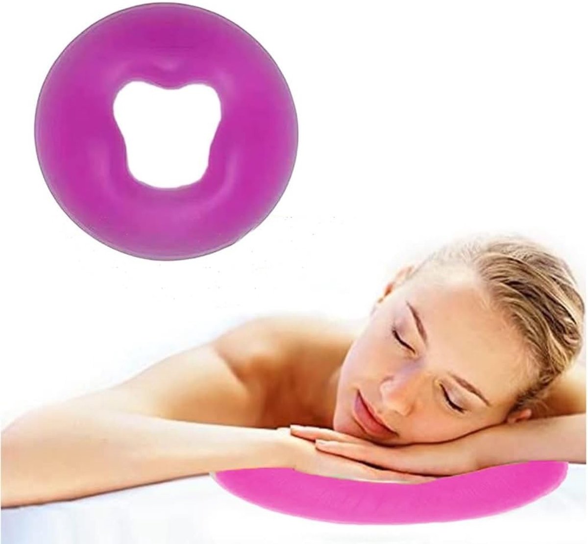 Siliconen Massagekussen voor Gezicht en Hoofd - Comfortabel Slaapkussen voor Ontspanning en Schoonheid
