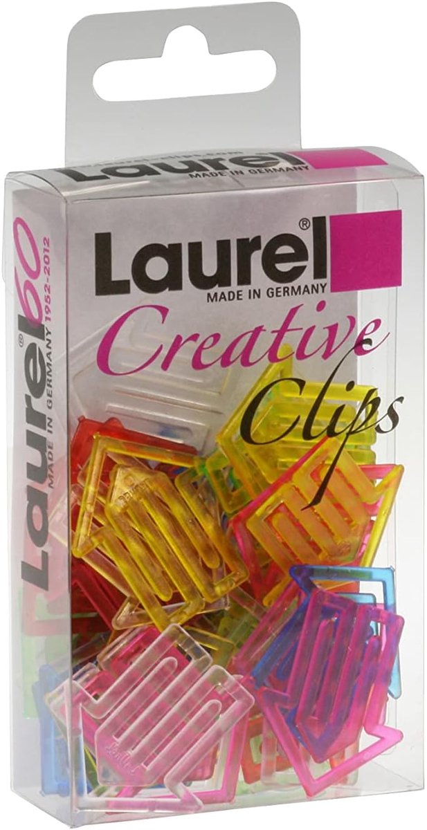 Pijlclip 30 mm - polystyreen - assorti kristalkleuren - perfect als datummarker - SnelShoppen