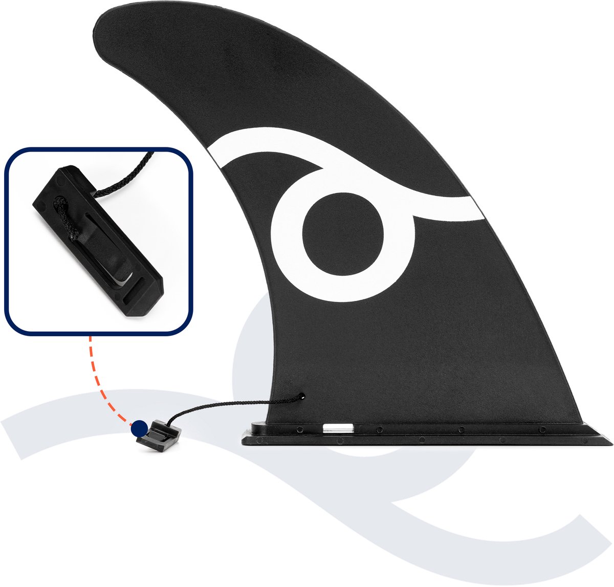 Aquaget® SUP Board - Opblaasbaar Paddle Board - Met Tas - Met Zitje -Inclusief Accessoires - Complete Set - Max. 220KG - 350x83,5cm - Zwart/Oranje – foto 5