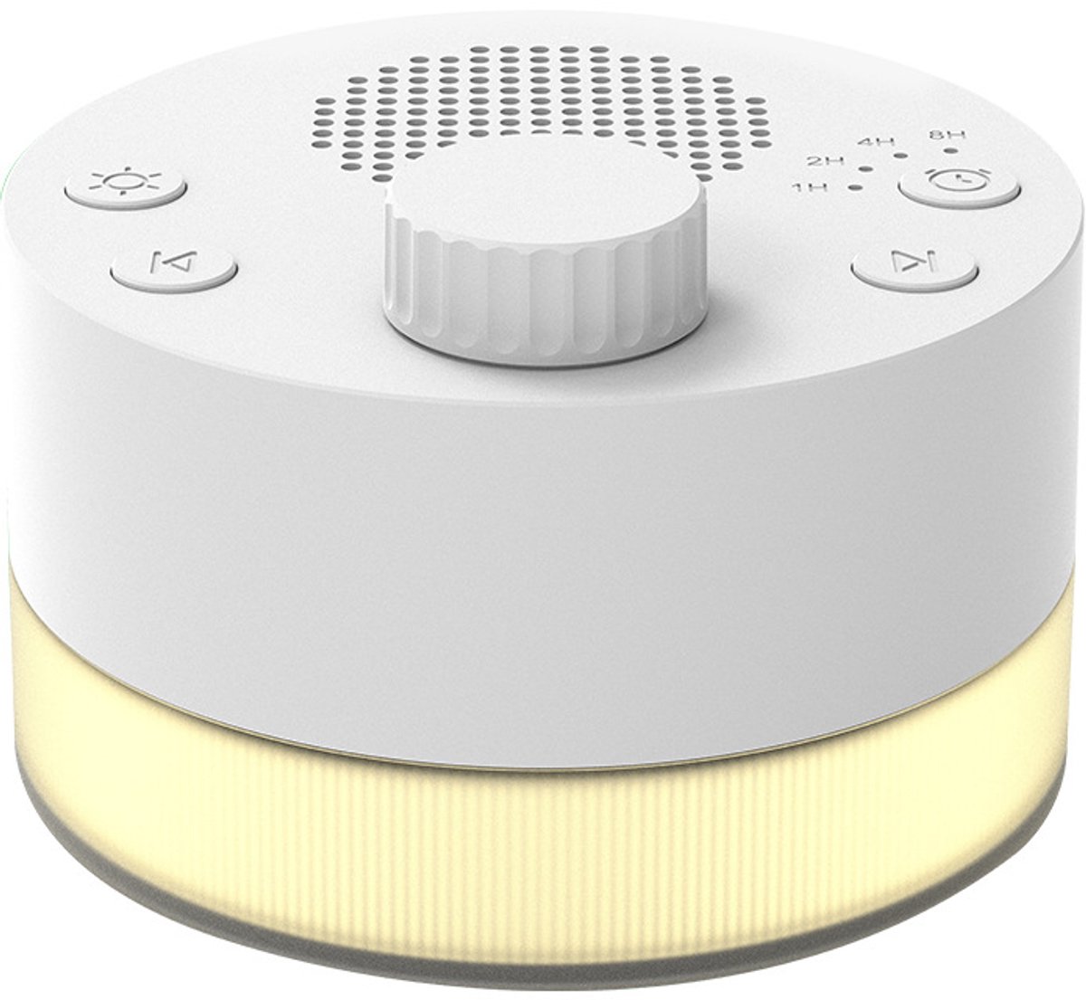 White Noise Sound White Noise Sound Machine Draagbare Reis-slaapgeluidsmachine met 24 Geluiden en Timerfunctie voor Ontspanning, Thuisgebruik en Reisontwerp - wit