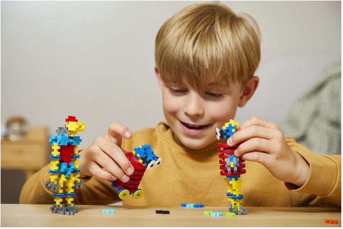 Plus-Plus Learn to Build robot 275 delige bouwset - 3963 - Bouwspeelgoed - Constructiespeelgoed - Set met bouwstenen - Vanaf 5 jaar — afbeelding 7