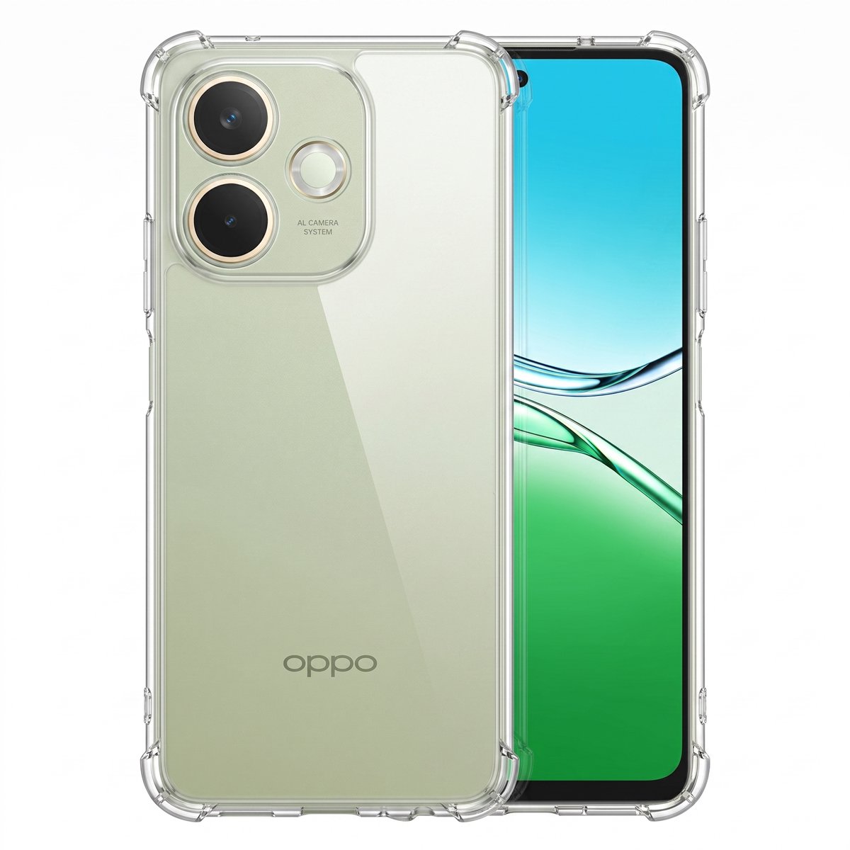 Hoesje geschikt voor Oppo A5 Pro 5G / 4G – CrystalClear Back Cover – Schokbestendig – Transparant