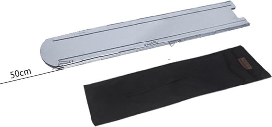 Kampeer Kachel Windscherm - Windscherm Kachel Outdoor - Koken Buiten - Opvouwbaar Lichtgewicht - 40 cm - Zilver — afbeelding 5
