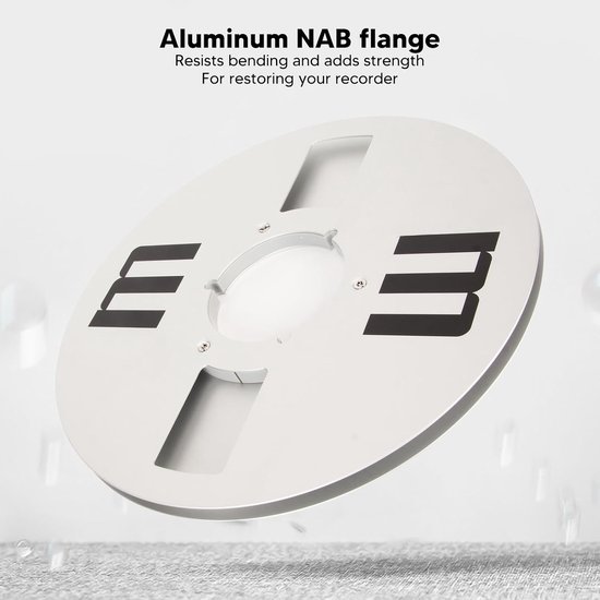 Lege Tape Reel - Opname Haspel - Audio Opnemen - Universeel Aluminium Ontwerp - 10 inch - Zilver — afbeelding 2