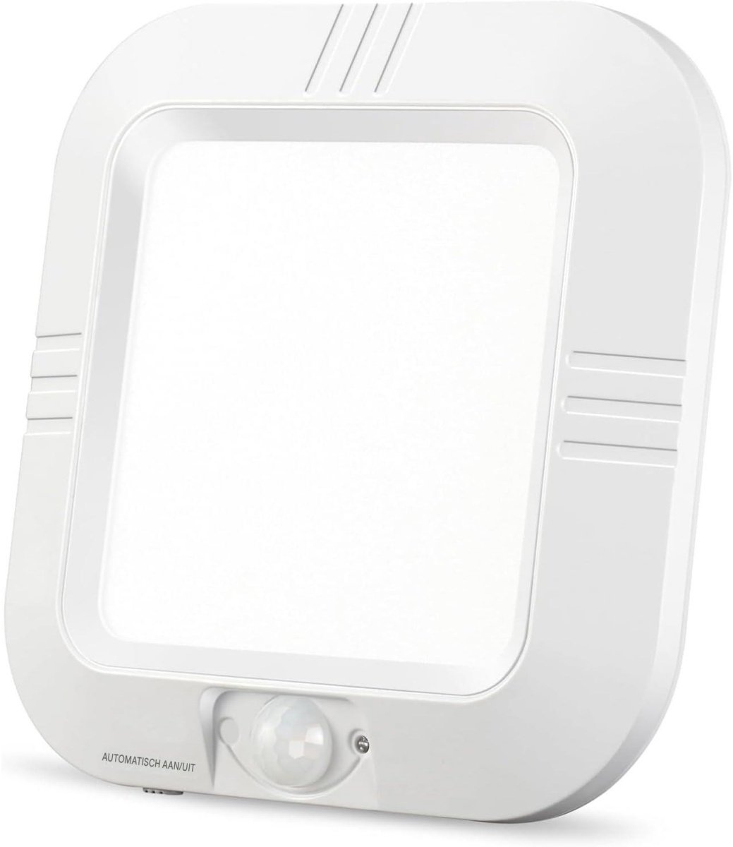 SSTRWGOOD Plafondlamp - LED Sensorlamp 1W 4000K 48 LEDs - Bewegingssensor tot 5m - Flicker-vrij Licht met Hoge Transparantie - Geschikt voor Gang Bad Balkon - Batterij Voeding (Batterij Niet Inbegrepen) - Zelfklevend of Magnetisch Montage