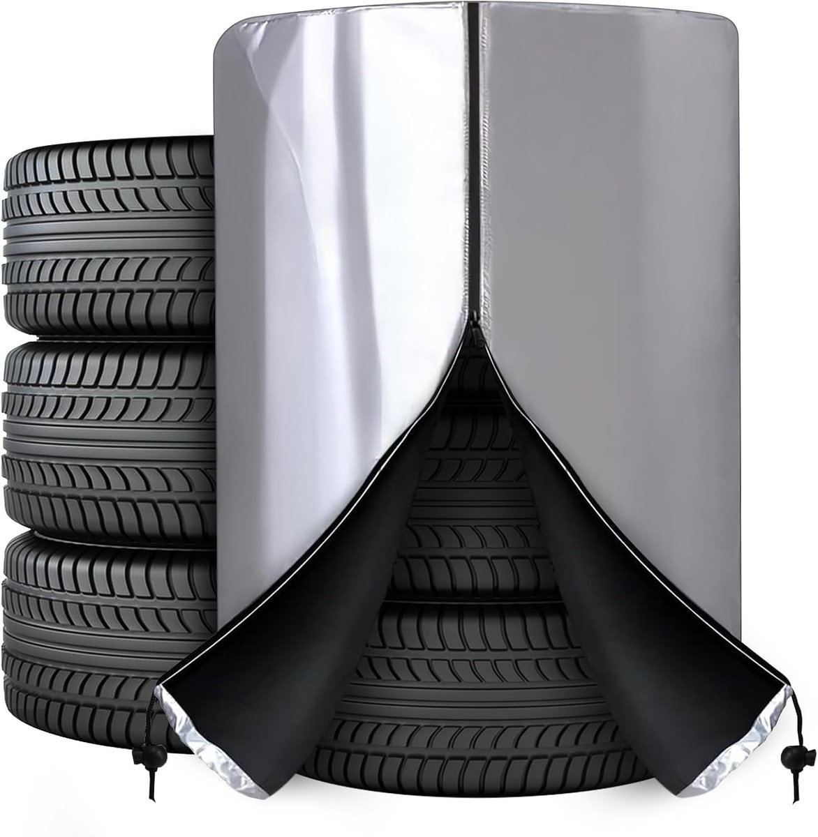 Autobandhoes 85 x 120 cm - Waterdicht Oxford stof - Bescherming tegen weer en UV - Voor 4 autobanden - ShopVlot