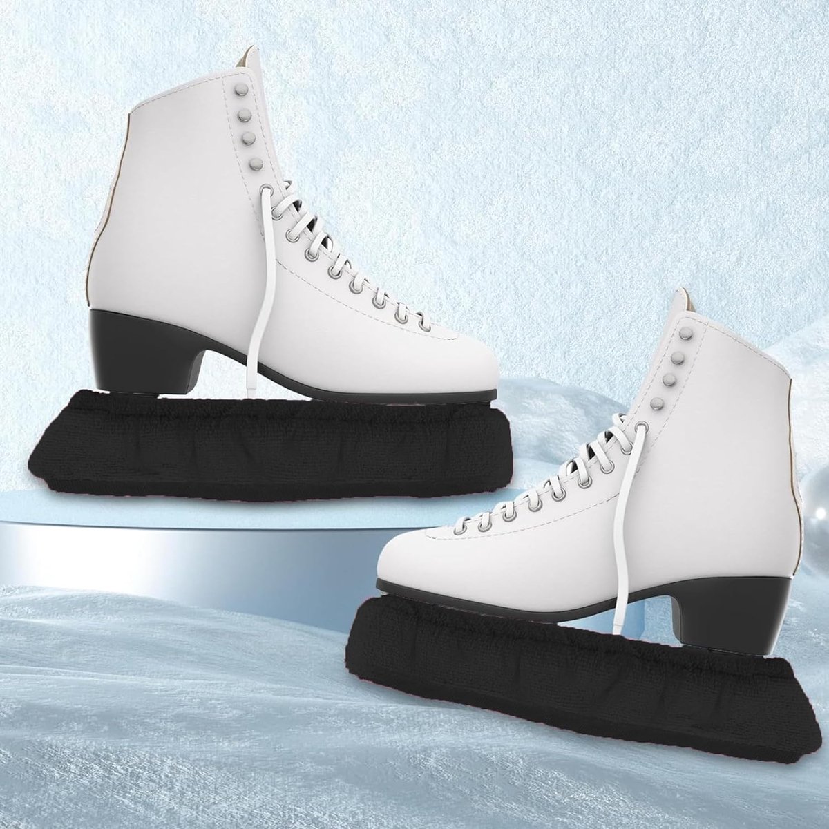 1 Pair Ice Skating Protectors, Elastic Skates Protectors, Blade Cover for Figure Skating, Elastic Skates for Skating - ShopVlot