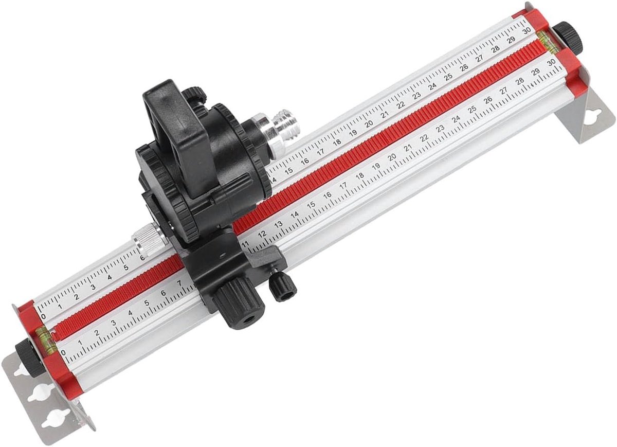 SnelShoppen - Spirit Level Instrument Beugel Multifunctioneel Infrarood Verstelbare Wandbeugel voor Alle Standaard Niveaulijnen - Duurzame Aluminium L