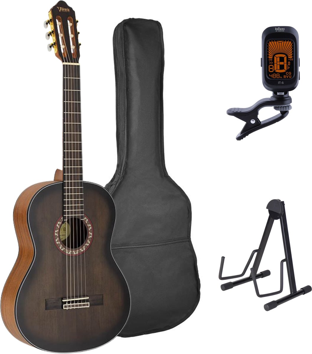 Valencia VC404HSB Klassieke Gitaar 4/4 Brown Sunburst Satin