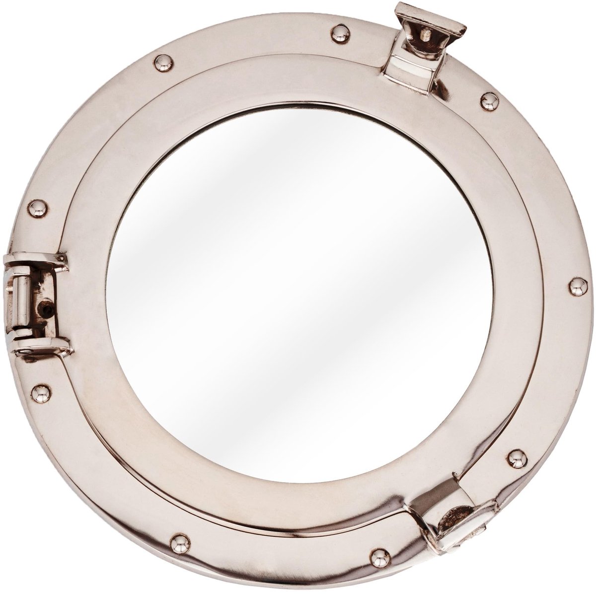 Omgoods - 28 cm Porthole Spiegel met Antiek Messing Afwerking