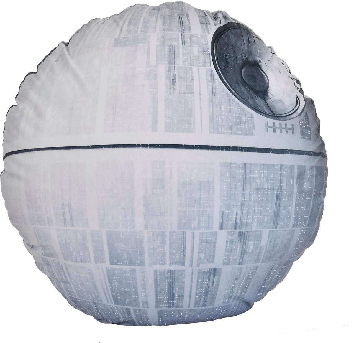 Omgoods - Star Wars Kussen in Death Star Ontwerp Ø 38 cm, Zacht en Decoratief voor Sofa en Stoel