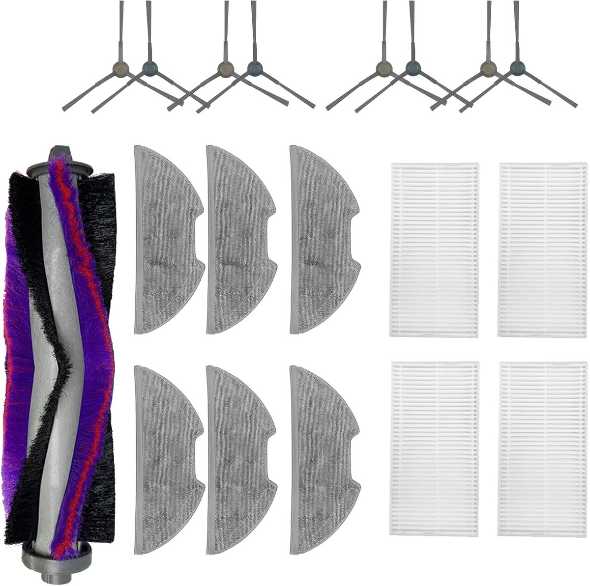 Omgoods - 19-delige Accessoireset voor Robotstofzuiger