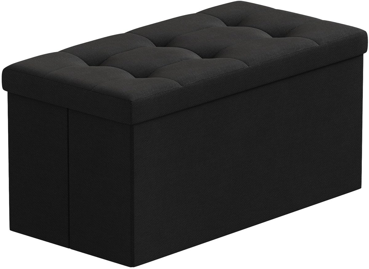 Omgoods - Vouwbare Opberg Pouf en Voetensteun 76x38x38 cm