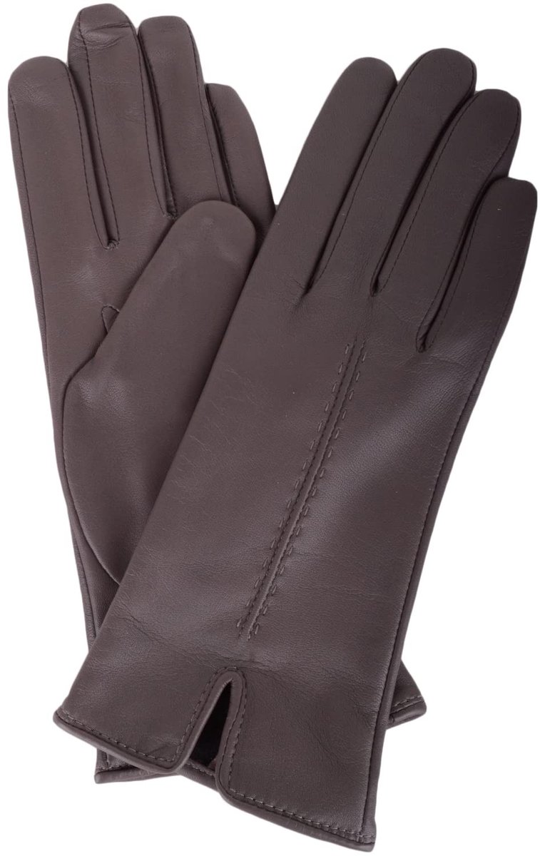 Omgoods - Dames Winterhandschoenen van Zacht Leer met Stiksels