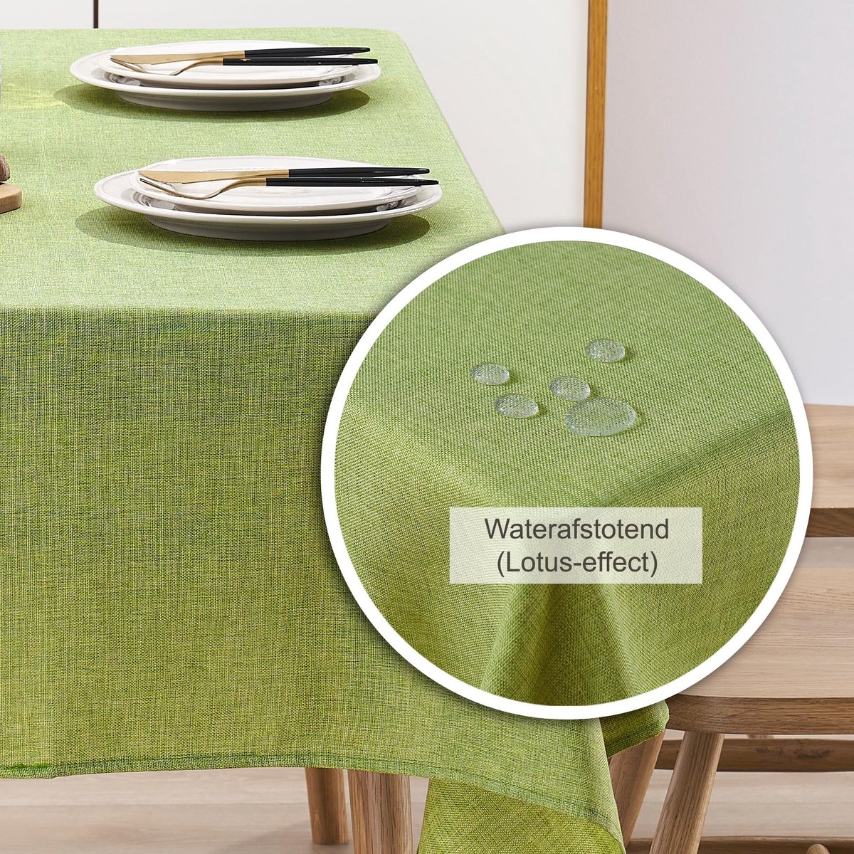 Omgoods - Waterafstotende Tafelrunner met Linnenlook, 40x300 cm