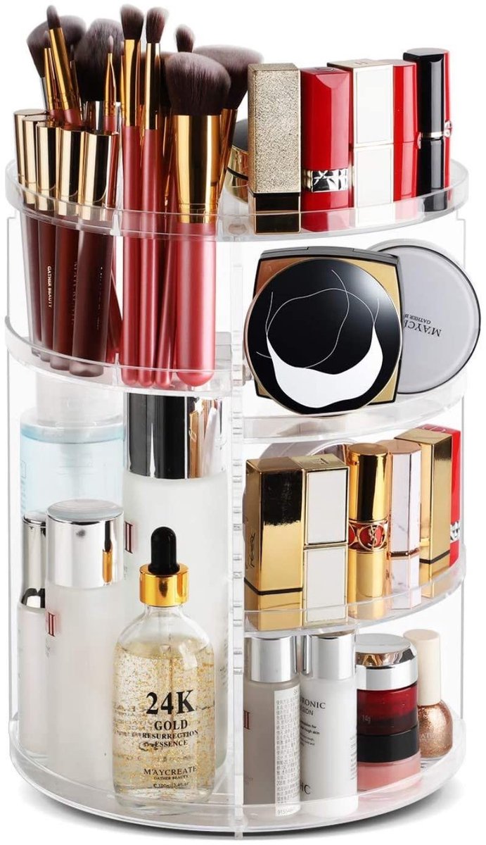Omgoods - 360° Draaibare Make-up Organizer met 16 Compartimenten