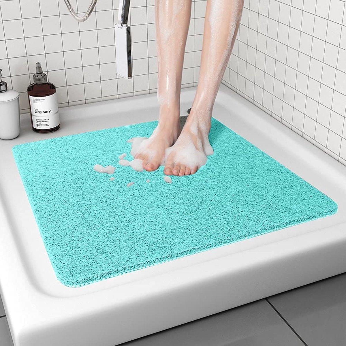 Omgoods - Antislip Douchemats Rubber 60 x 60 cm, Groen