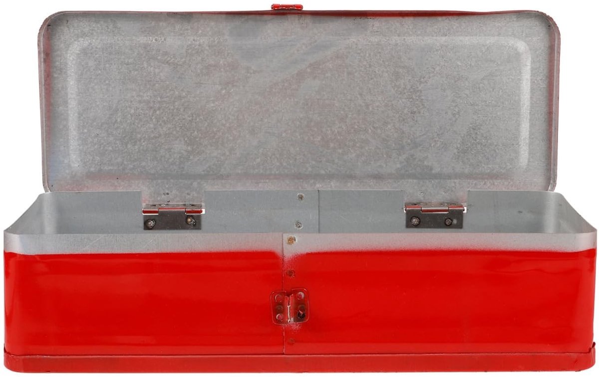 Omgoods- Gereedschapskist met verdikt staal - Draagbare Organizer - 34 x 13,5 x 8,9 cm - Duurzaam - Betrouwbare bescherming - Ruimte voor gereedschap - Toolbox