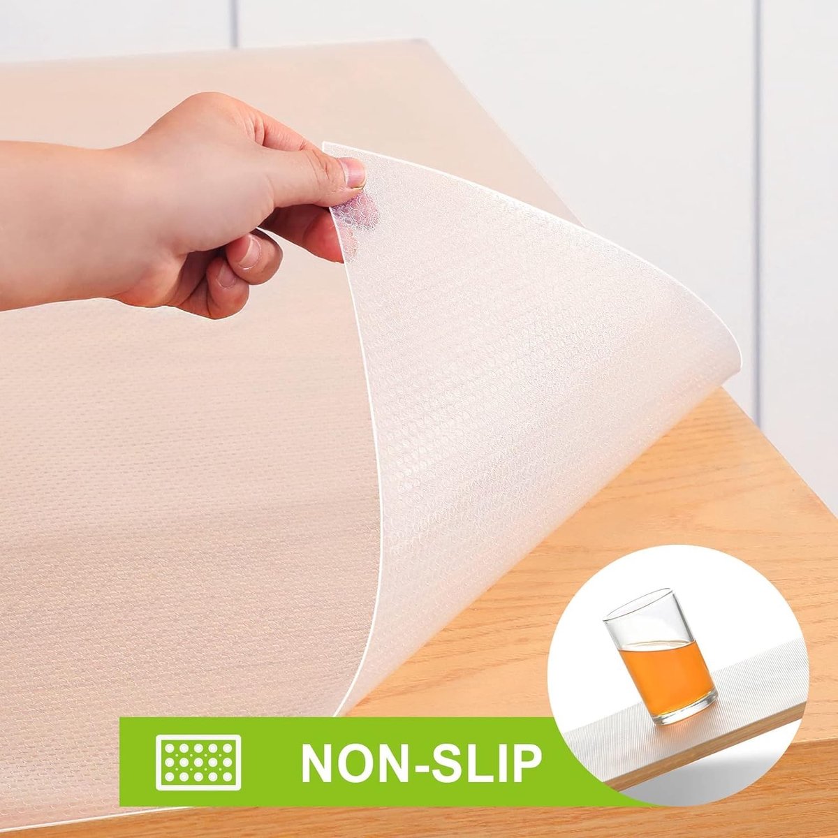 Omgoods - Antislip Lade Mat voor Keuken en Kasten, Waterdicht en Snijbaar