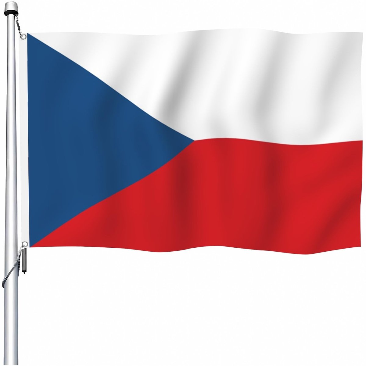 Omgoods - Dubbelzijdige Tsjechische Vlag 1.5x2.4m voor Buiten