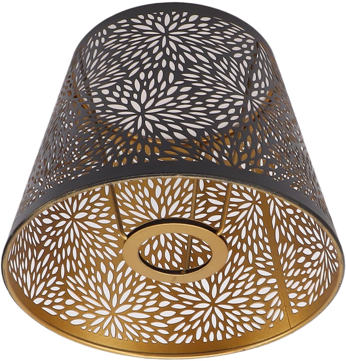 Omgoods- Lampenkap 15 cm Hoog - Decoratieve Lampenkap - Ijzeren Lampenkap - E27/E26 Fitting - Duurzaam Materiaal - Uniek Patroon - Verlichting